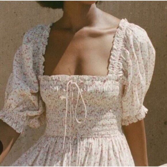 Dôen Siena Dress in Sunshine Meadow Floral Medium - Picture 2 of 16